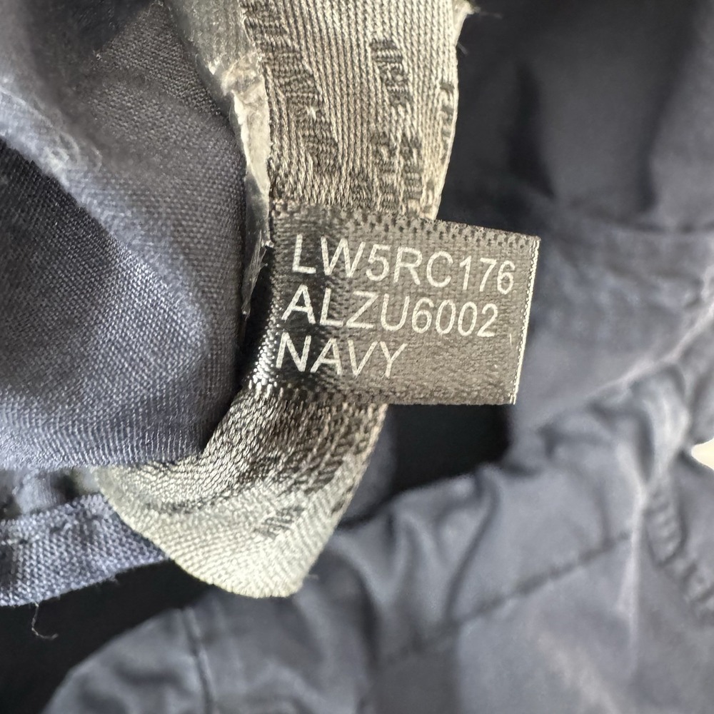 Levis Utility Jacket Woman Large Navy Hooded Zip Button Hiking Removable Hood - Picture 15 of 16